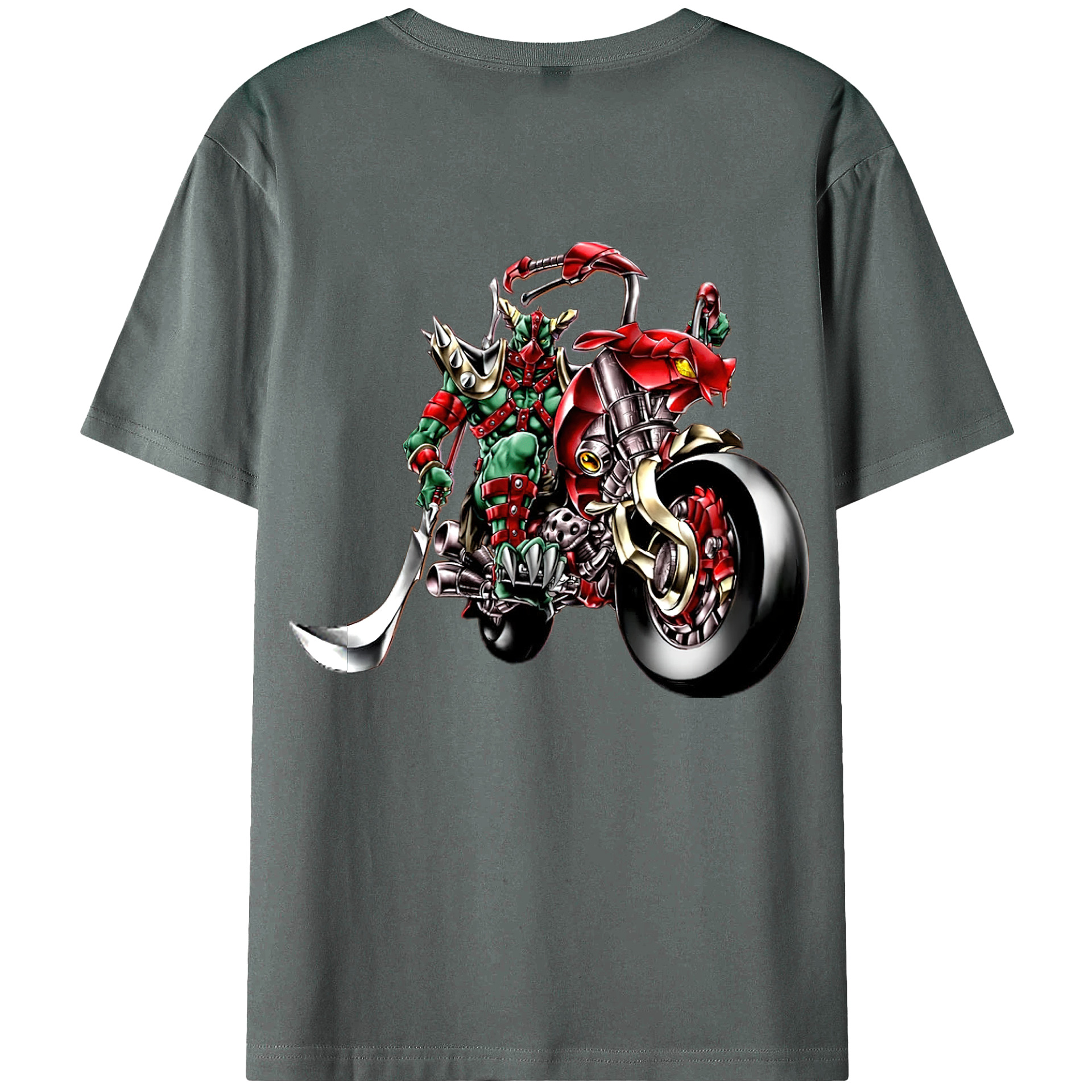 （画像用） 遊☆戯☆王 Yu-Gi-Oh! 綿100％ メンズ半袖Tシャツ（バックプリント） 通気性